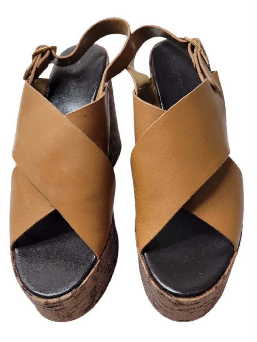 Tony Bianco Vogue Platform Wedge Sandals Size 10